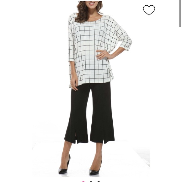 Orange Fashion Village Tops - Bamboo round neck tunic